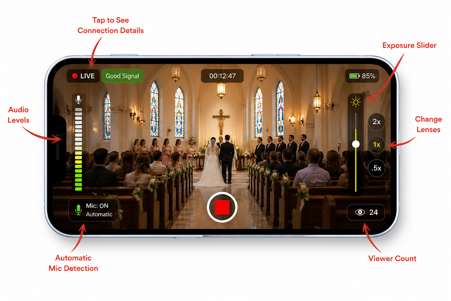 LiveEventsPro app features