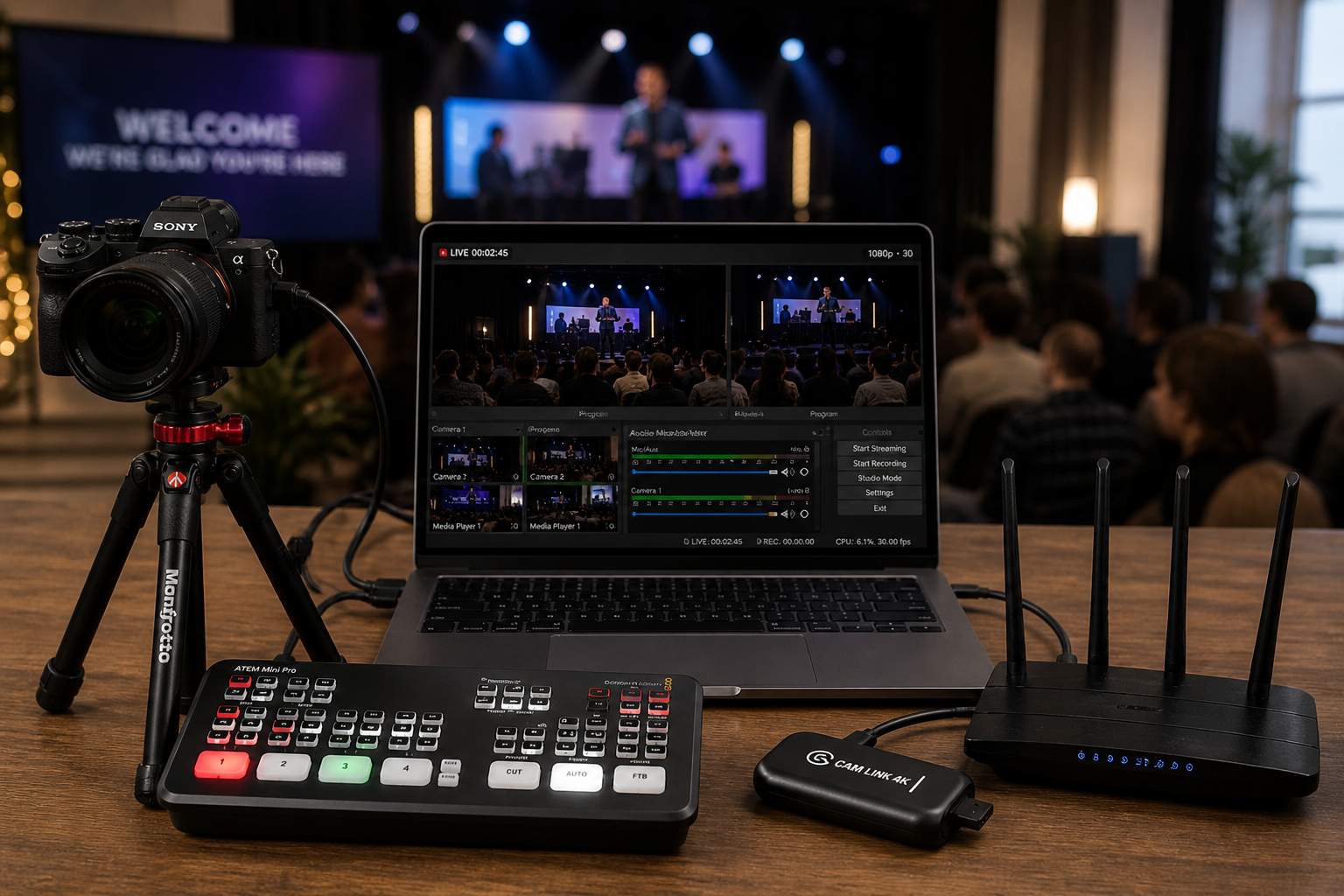 Corporate event stream
